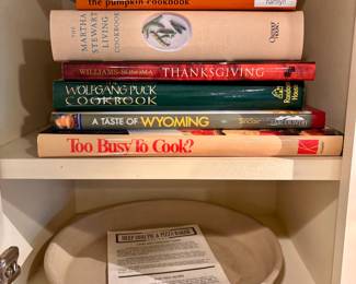 Stoneware baking dish cookbooks