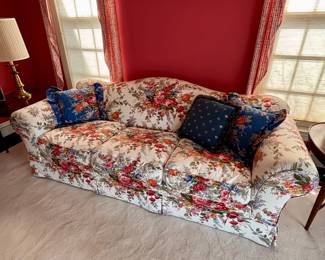 Ralph Lauren sofa-down cushions plus additional fabric available