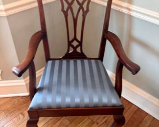 Front view dining arm chairs
