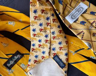 Alynn Neckwear, Ben Silver, Bottega Veneta, Gucci, Hermes, Holland & Holland, Laura Pearson, Marco Polo, Millimeters, Ralph Marlin, Saint- Phil, Salvatore Ferragamo, Tobacco's and Vineyard Vines