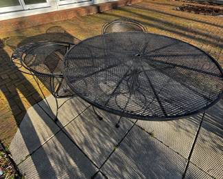 Table and two chairs