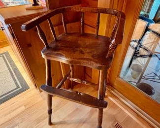 Antique Childs barber chair