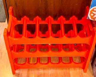 Vintage 1970's Italian modular wine rack made in Italy