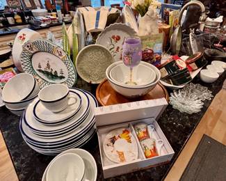 Lolita wine glass, mixing bowls