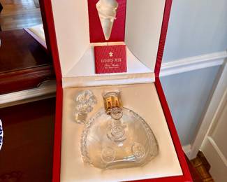 Remy  Martin Louis XIII Cognac Baccarat Crystal Decanter housed in its original red presentation box