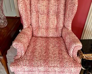 Upholstered wing chair