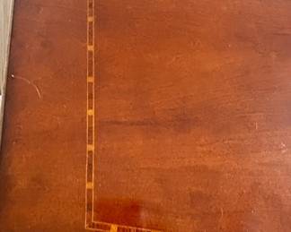 Details of top of Ethan Allen desk