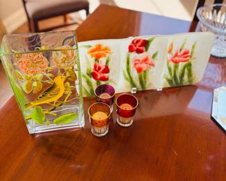 Decorative glass accesories