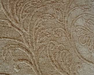 Fabric details on Stickley sofa