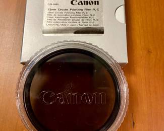Canon  circular polarizing filter PL-c reduces reflections and improves color saturation in photographs