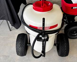 Chapin 12 Gallon Battery Operated Push Sprayer 24 V Lithium-Ion Battery offering up to 1.75 hours of continuous spray per charge