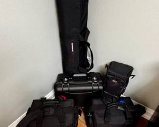 Empty camera bags