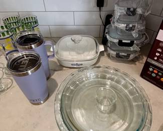 Corelle, Pyrex and Yeti