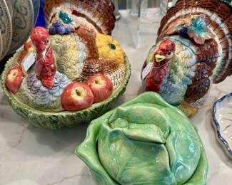 Fitz and Floyd turkeys