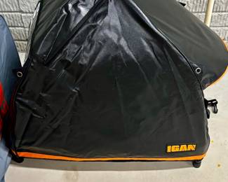 Weather cover for generator while on in inclement weather