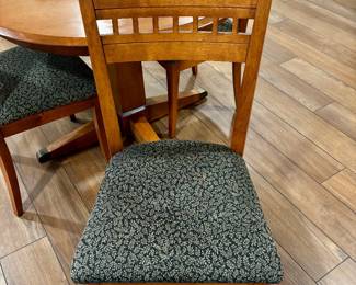 front view light cherry dining chair