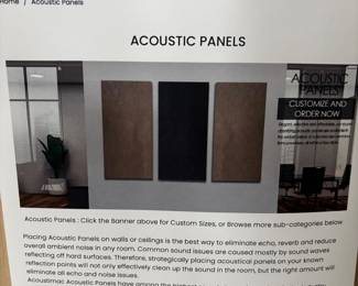 Information on Acoustic panels by Acoustimac