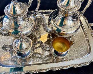 Silver plate coffee seat