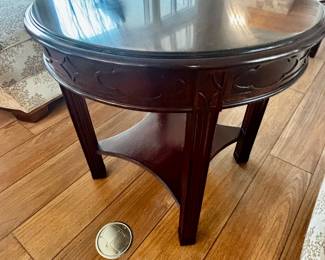 Henkel Harris Mahogany occasional table (PAIR)
