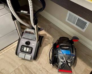 Valet steamer and carpet cleaner