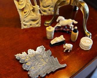 Decorative accessories vintage ivory