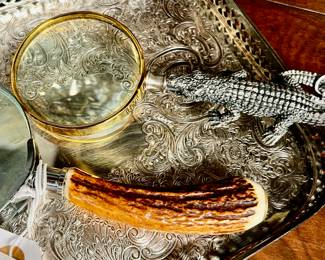 Vintage Magnifying Glasses- Gator Handle, Horn Handle, Elephant Handle, and more