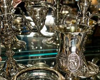Sterling Silver Candelabras, vases, and more 