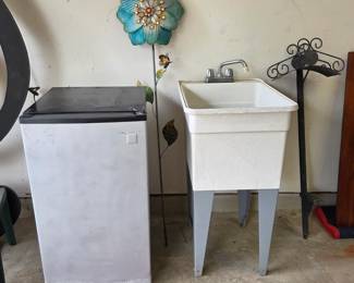 Mini Fridge & Utility Sink
