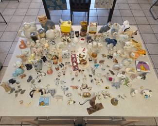 Huge Collection of Cat Figurines