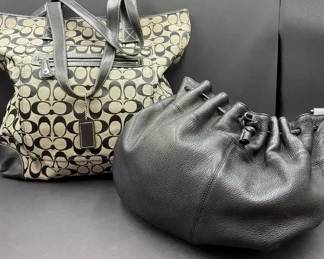 Coach and Hugo Boss totes