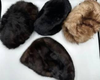 Vintage fur hats