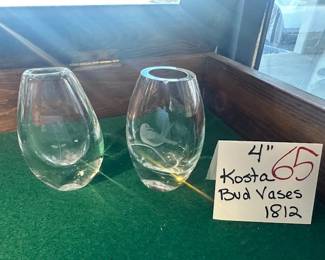 Kosta Bud Vases