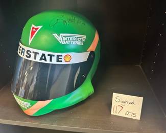 Signed Pontiac Racing Helmet