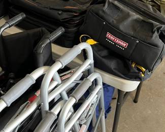 walker/wheelchair, tool bags