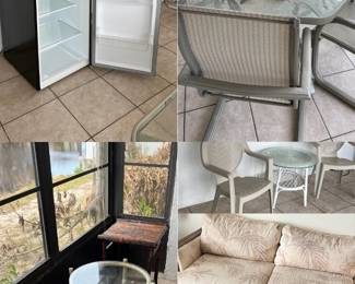 Patio / Lanai Furniture / Refrigerator/ Coffee Table / Bar / Couch