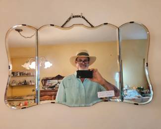 Frameless art deco mirror 129.00