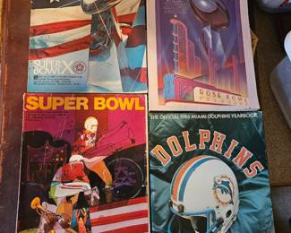 We have a collection of old super bowl programs and other sports programs $10 each