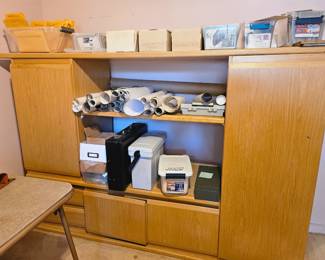 Particle board TV cabinet $50