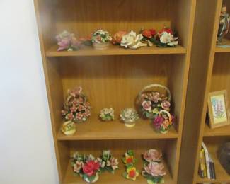 One of three bookshelves.