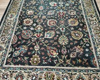 Wool area rug made in India for Capel in North Carolina.