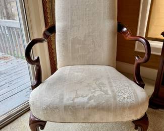 Queen Ann arm chair by Southwood Furniture in Hickory NC.