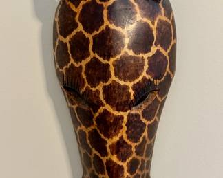 Giraffe mask.
