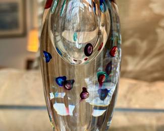 Murano-style millefiori vase.
