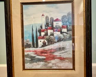 "Red Roofs II" by Kanayo Ede.