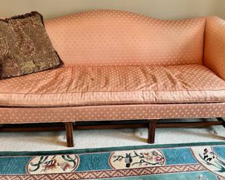 Southwood chippendale style camelback sofa.
