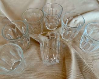 Small Duralex glasses made in France.