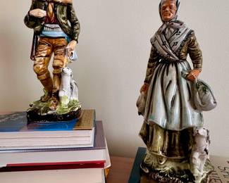 Japanese ceramic figurines.