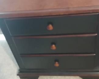 Matching wood nightstand