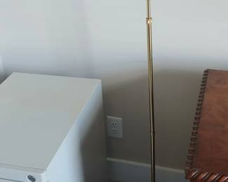 Brass floor lamp