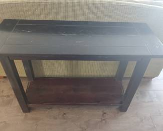 Matching wood sofa table